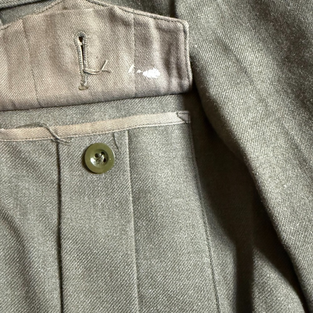 Vintage 1976 Belgian Military Wool Jacket Size 20E 4X Original Insignia - Picture 14 of 16